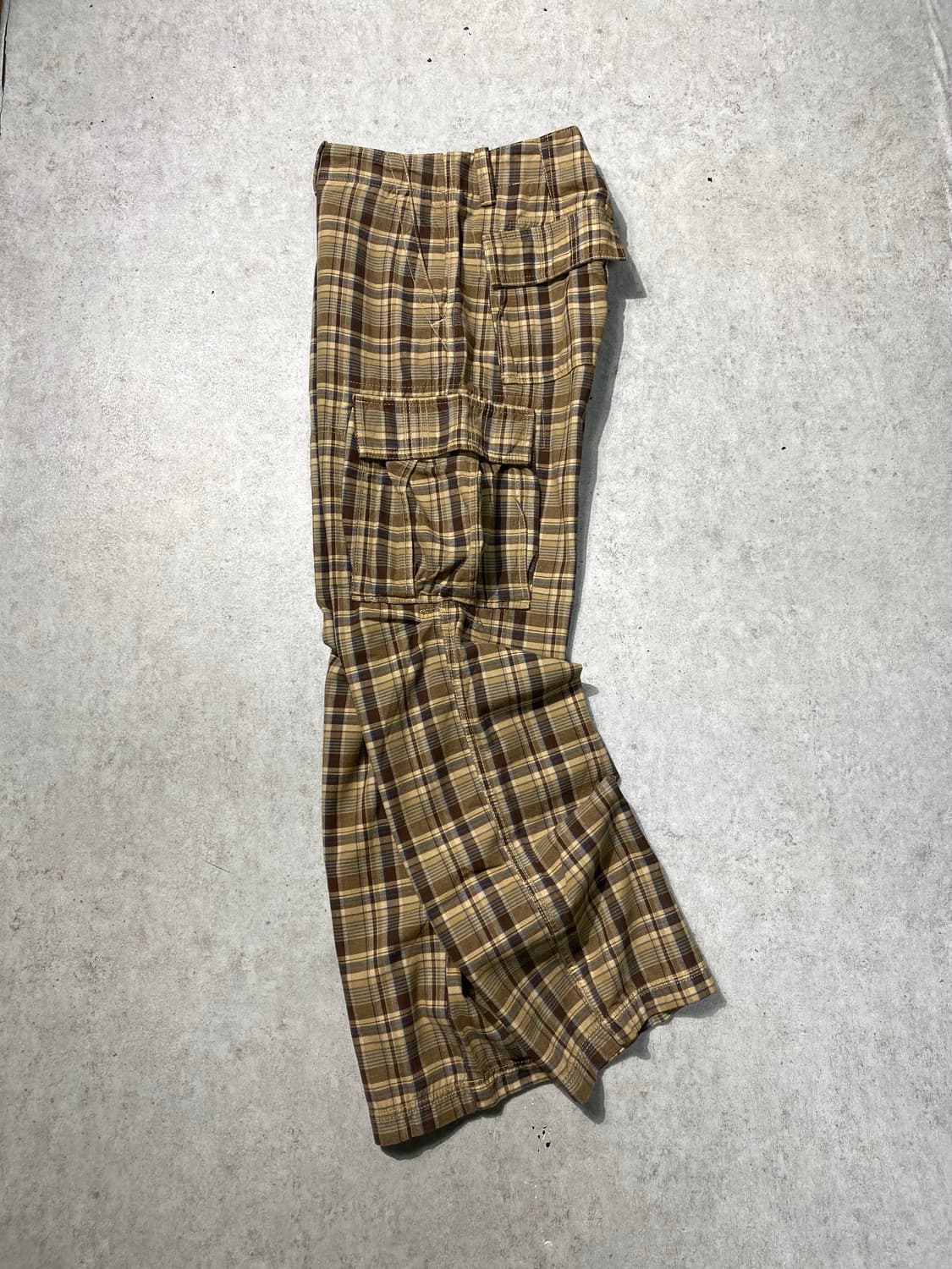 [31] Tommy Hilfiger 타미힐피거 체크 카고 와이드팬츠 상품이미지1