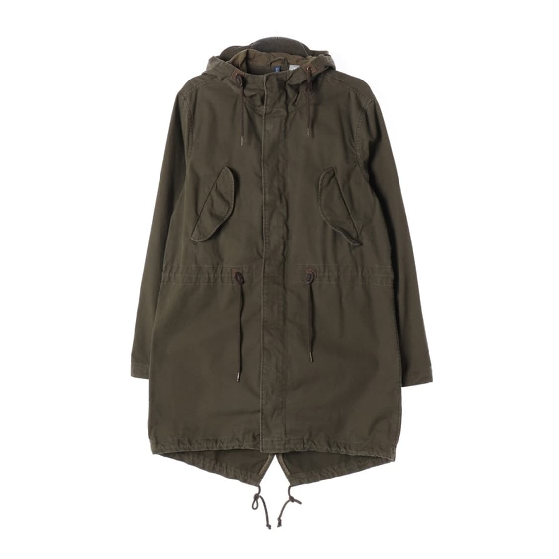 에이치앤엠 디바이디드 카키 피쉬테일 야상 파카 M 상품이미지1