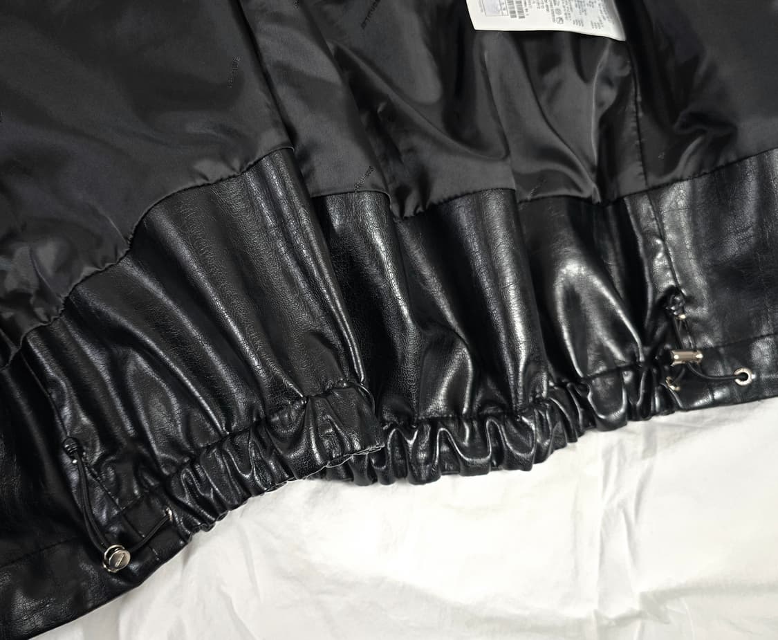 (한섬) SYSTEM 시스템 파리 레더 후드집업 점퍼 상품이미지6