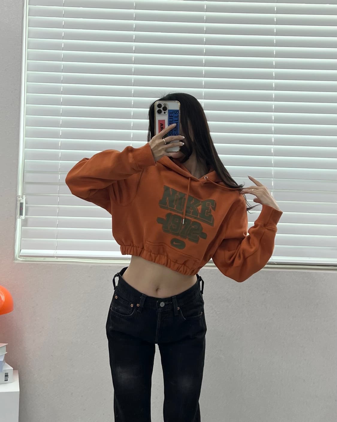 (WOMEN)나이키 크롭 후드-M1870 상품이미지1