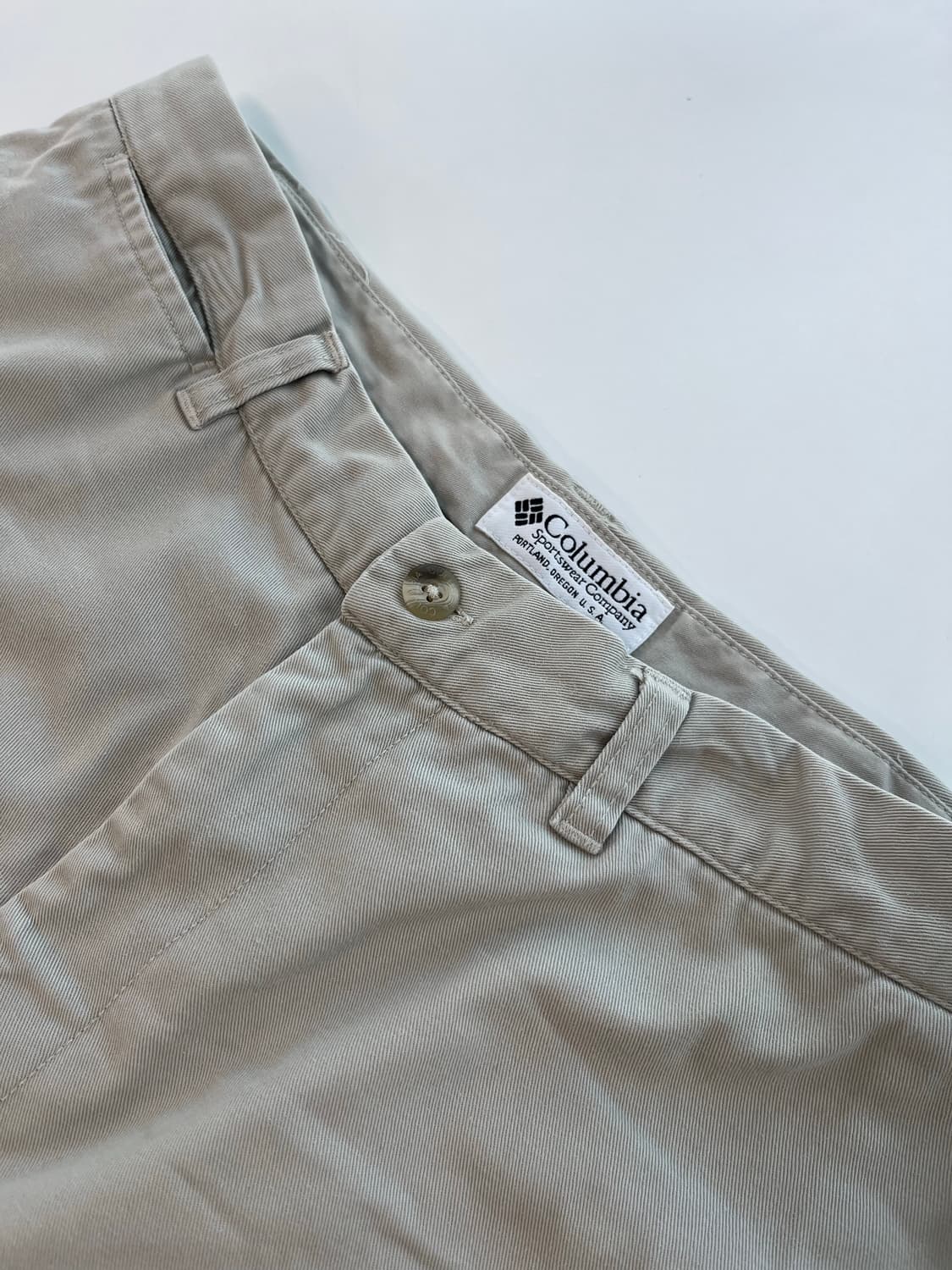 columbia beige cotton pants 상품이미지1