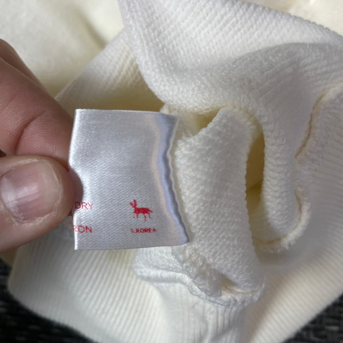 더센토로 아이보리 크림 후드티 상품이미지6