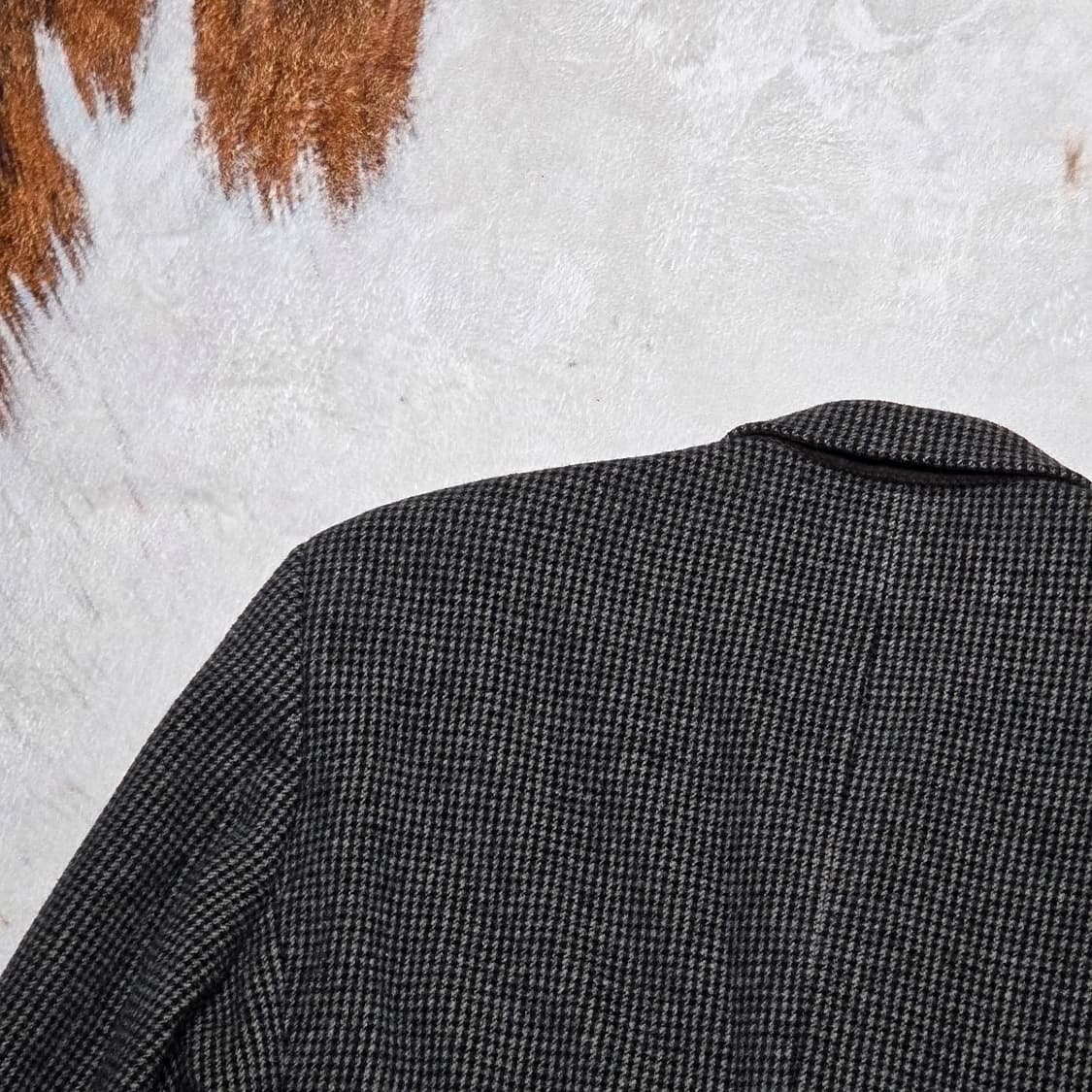 브렌 우드 모소재 체크 블레이저 자켓 상품이미지5