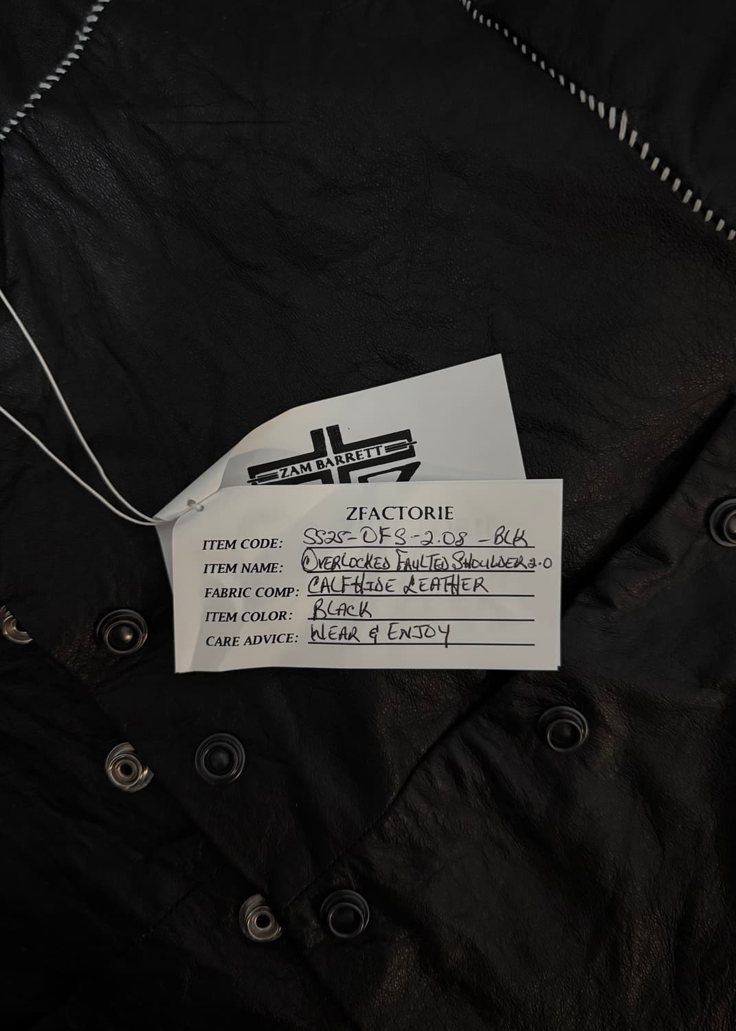 Zam Barrett calf leather jacket 상품이미지7