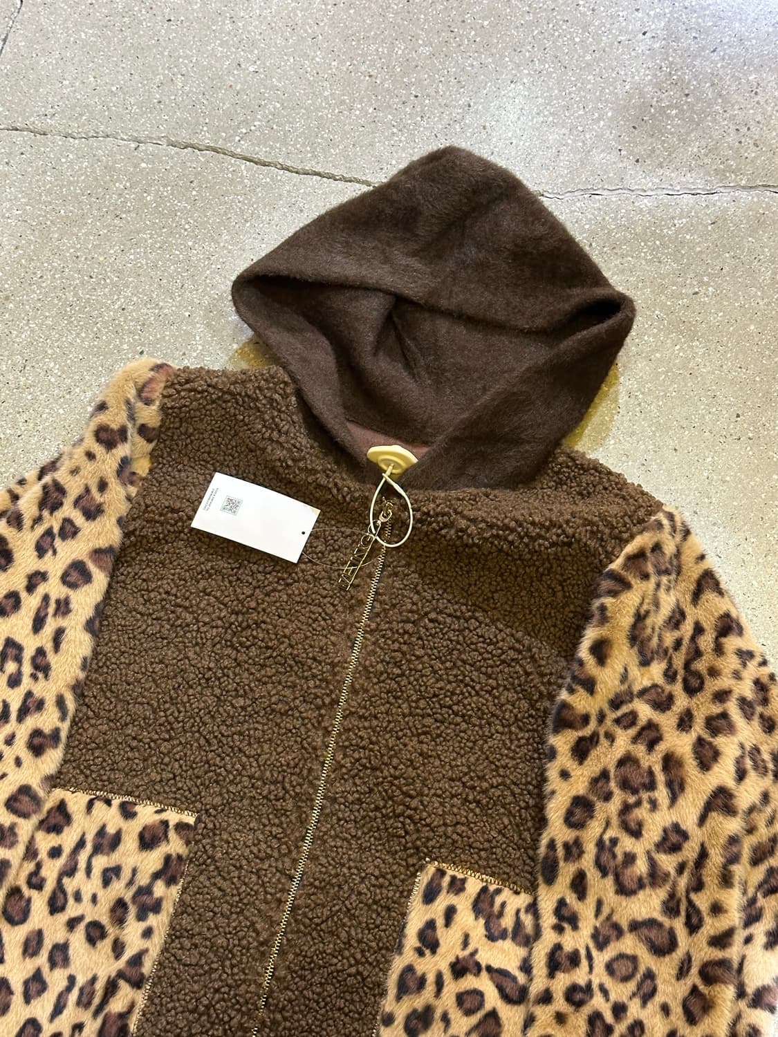 VINTAGE 빈티지 브라운호피 뽀글이자켓💯 상품이미지4