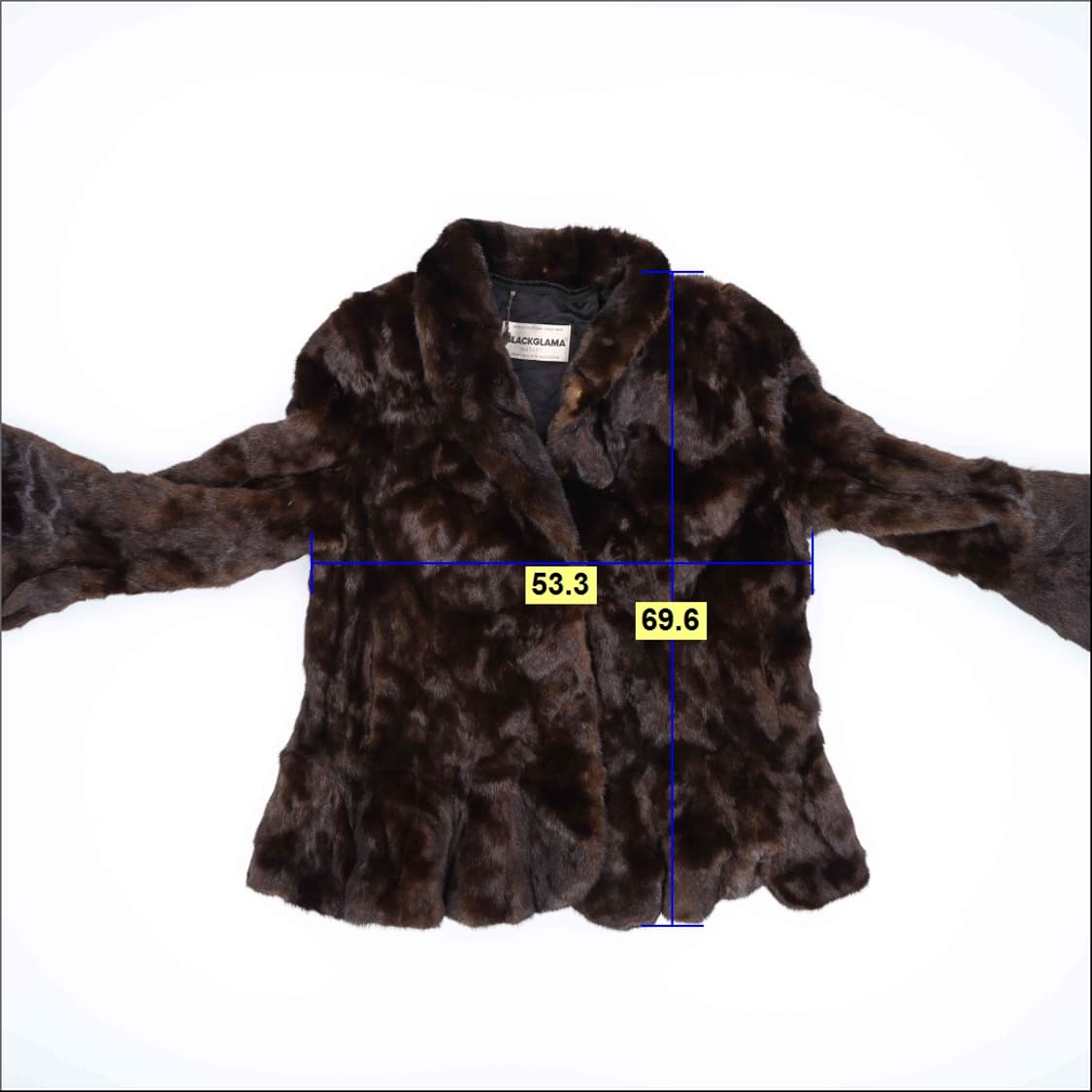 [85-94-160] 블랙글라마 여성 밍크 숏코트(수선) 0116H1 상품이미지8