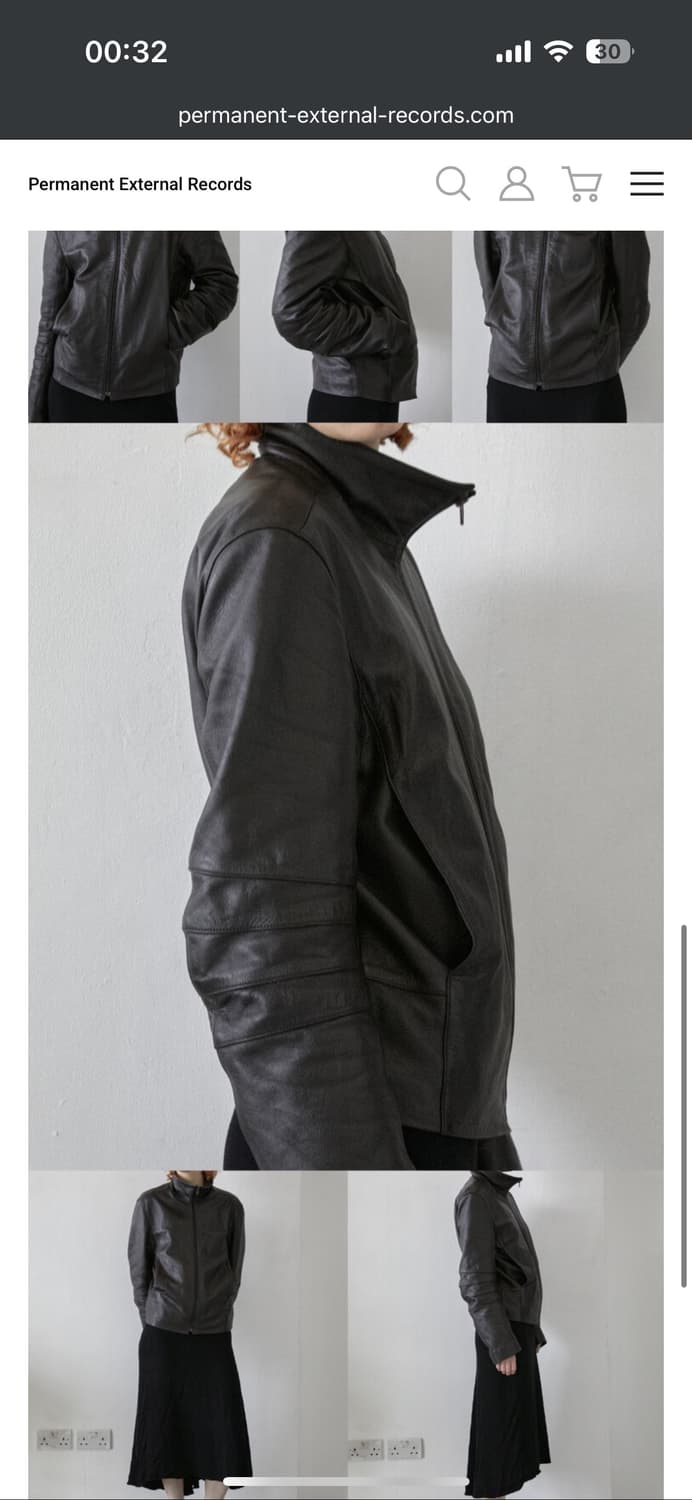 머듈 레더 자켓 appendix leather jacket brown 2 상품이미지2