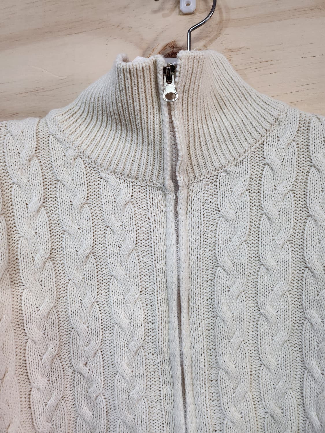 542) 꽈배기 크롭 집업 가디건 상품이미지3