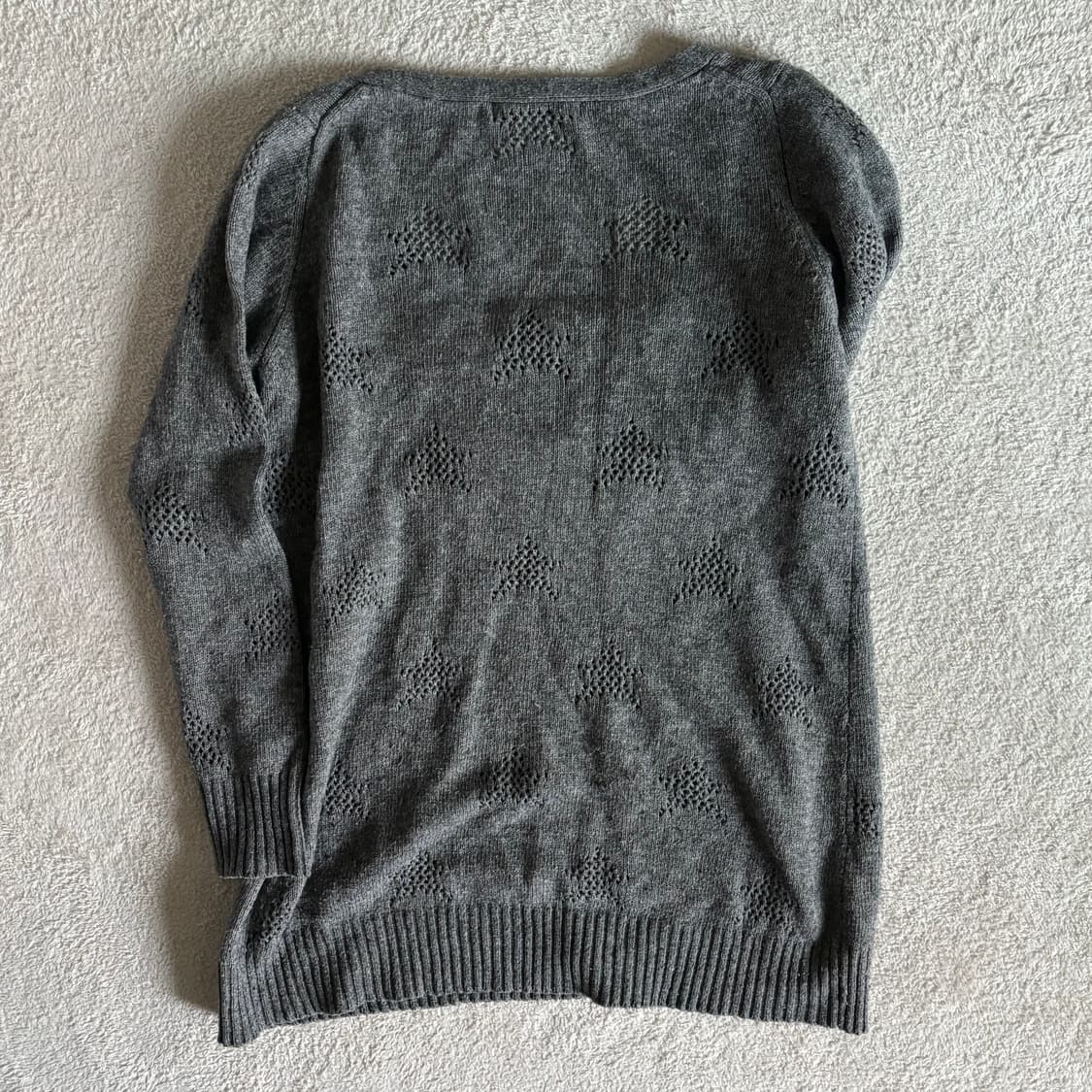 일본빈티지 y2k 그레이 스타패턴 니트 상품이미지5
