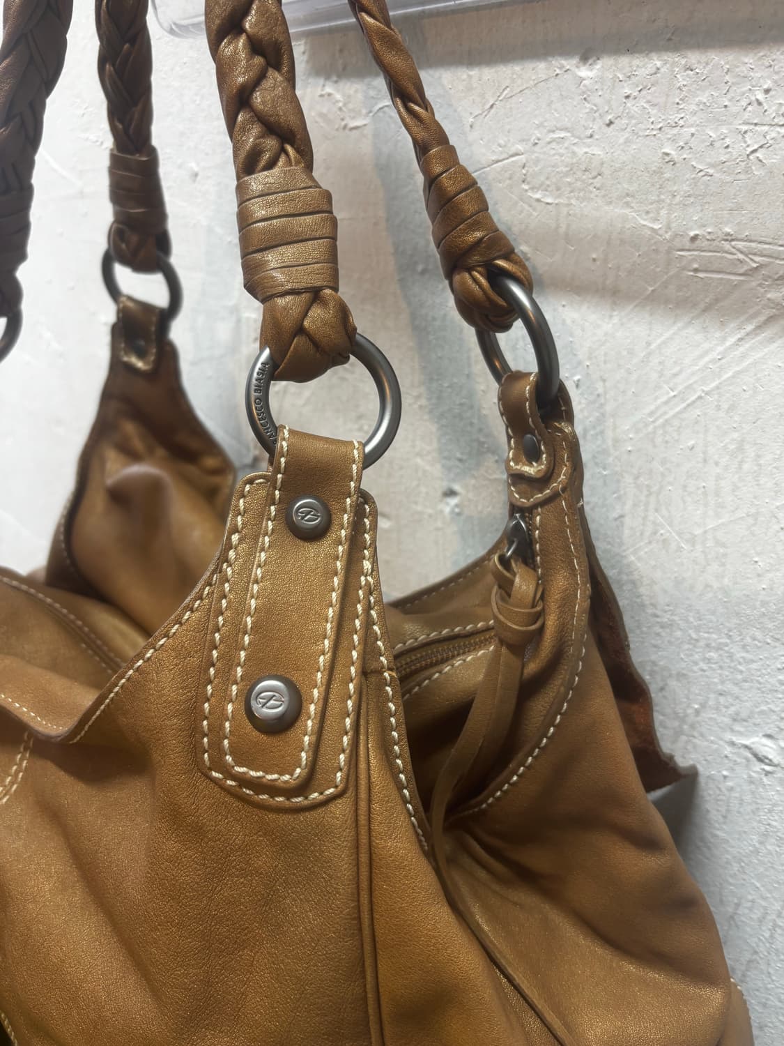 FRANCESCO BIASIA 빈티지 레더 숄더백 상품이미지7