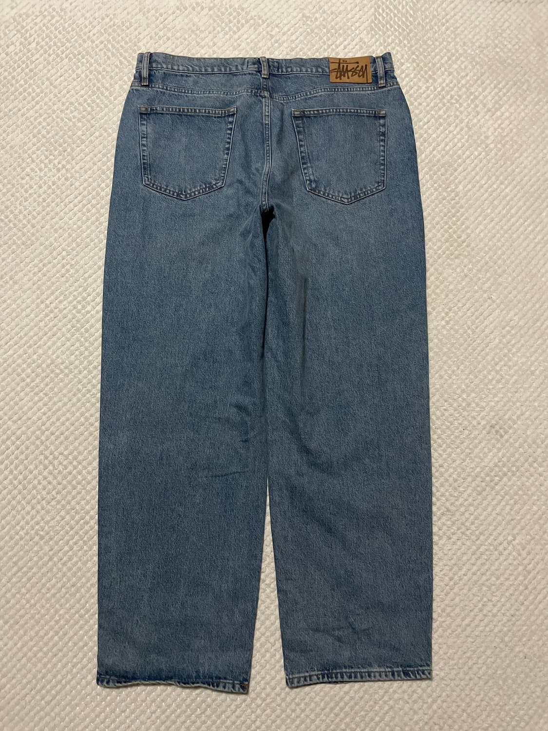 STUSSY 스투시 빅올진 루즈핏 워시드 블루 데님 팬츠 상품이미지2