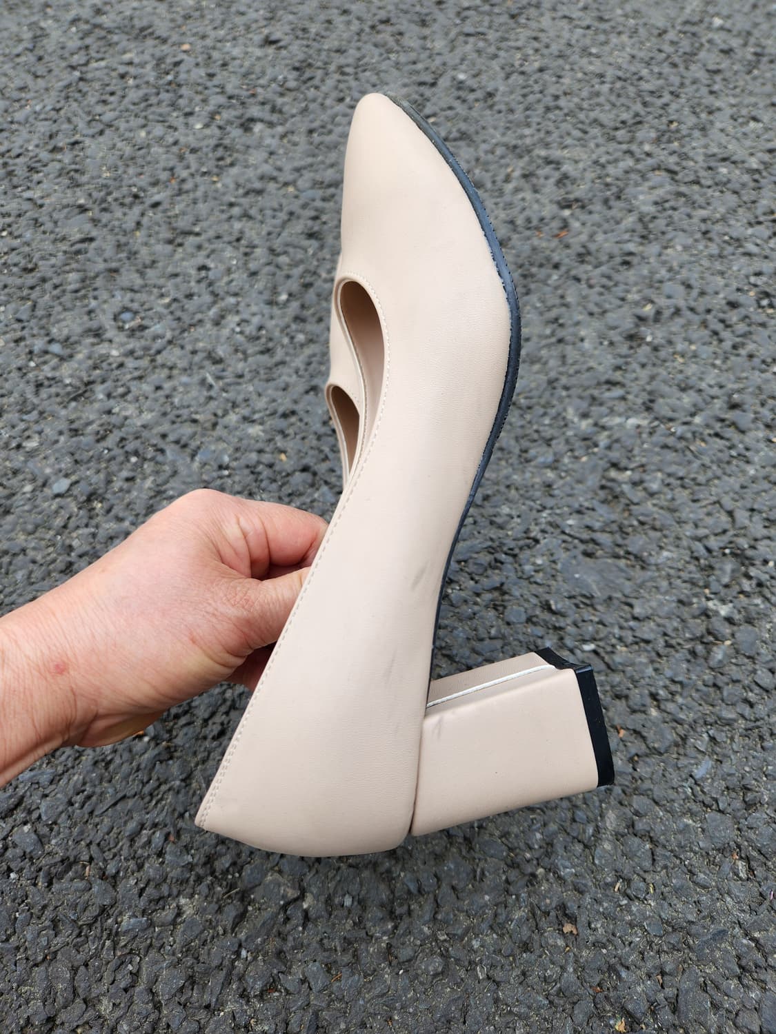 RIPPLE 베이지색 여성 펌프스힐 구두 235 상품이미지2