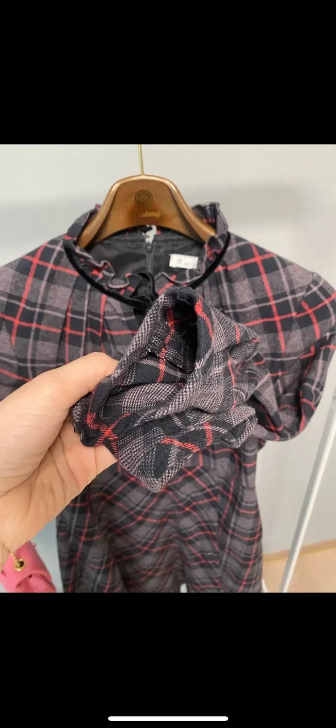 잇미샤 체크 원피스 상품이미지6