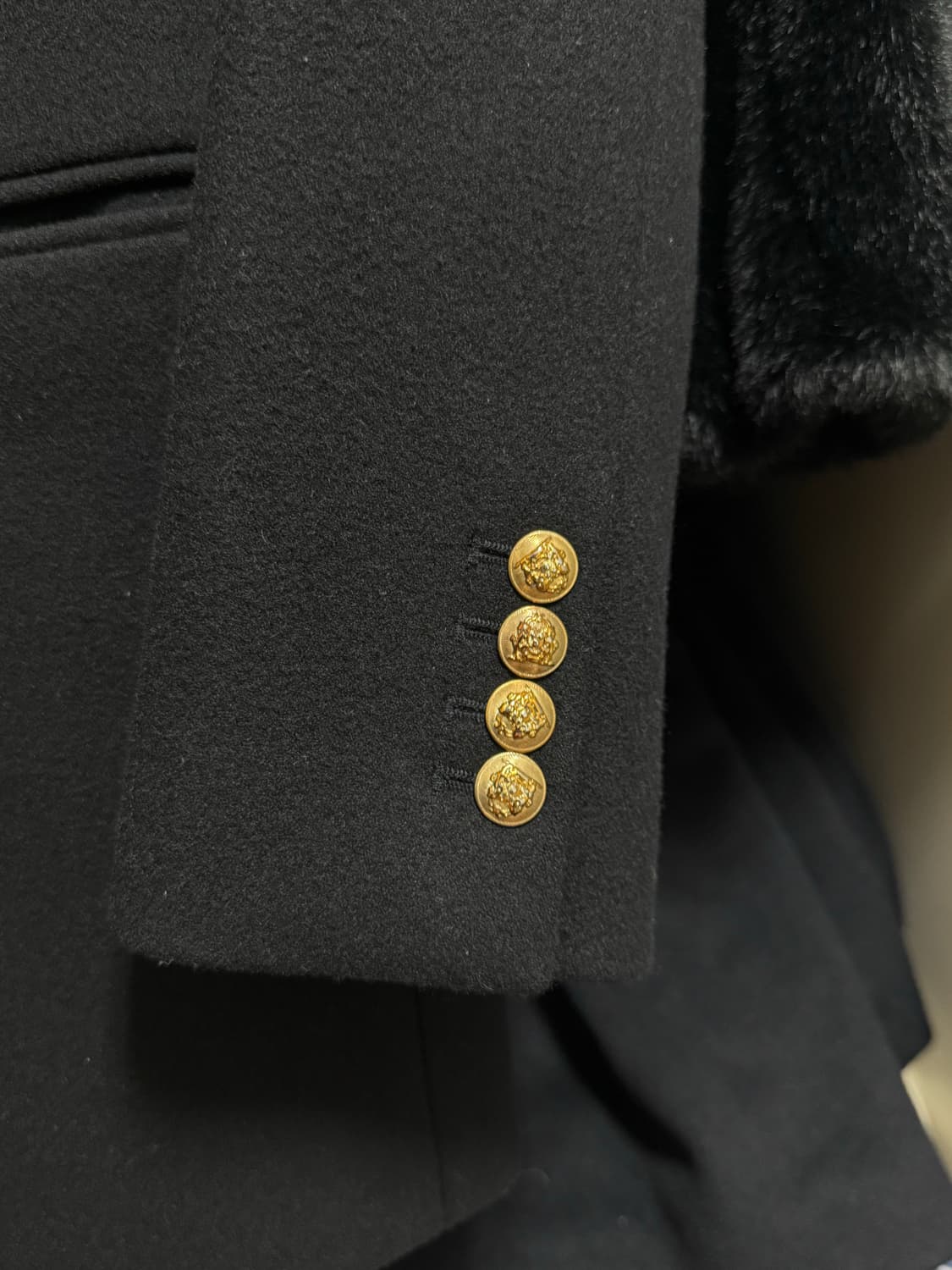 던스트 클래식 울 블레이저 코트 블랙 상품이미지5