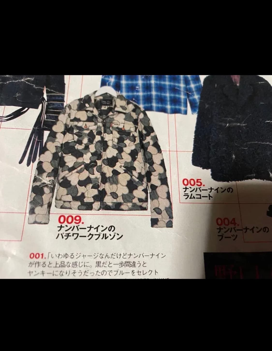 Number nine AW03 하트패치 블루종 자켓 상품이미지6