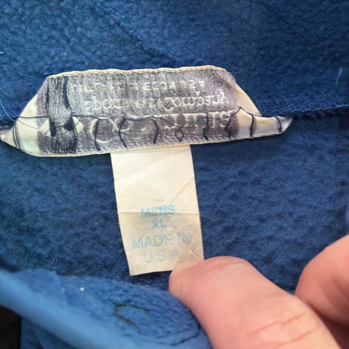 90s USA 🇺🇸 콜롬비아 플리스 신칠라 스냅티 풀오버 상품이미지3