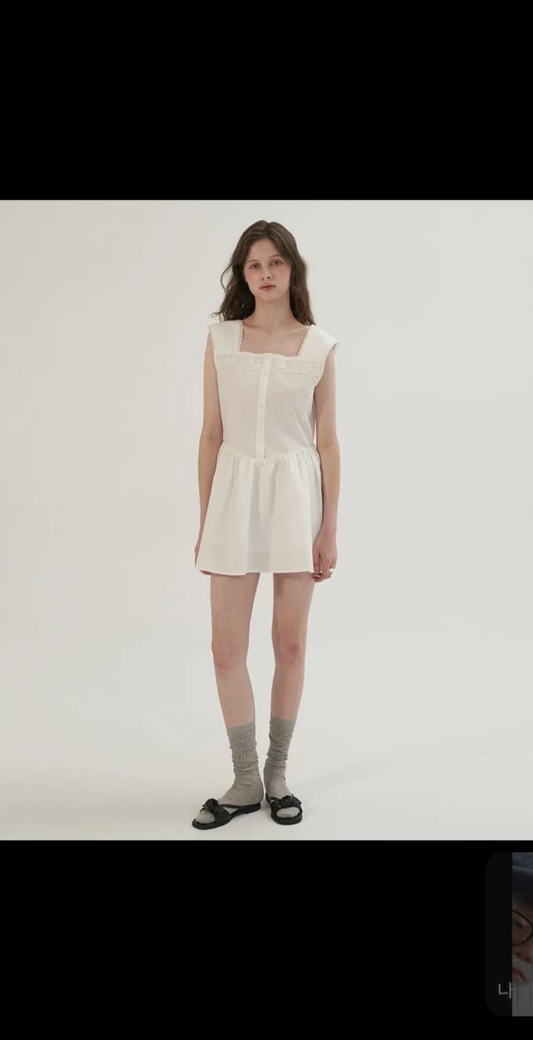 썸웨어버터 May Lace Mini Dress - Ivory 원피스 상품이미지2
