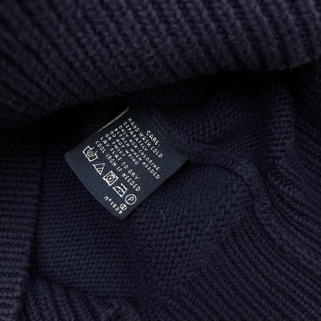 폴로 랄프로렌 세일러 네이비 니트 카라집업 S 상품이미지5
