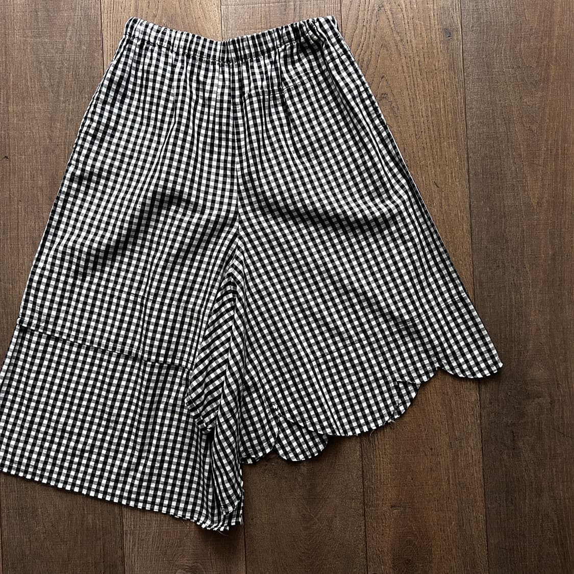 Gingham Check Asymmetry Pants 상품이미지5