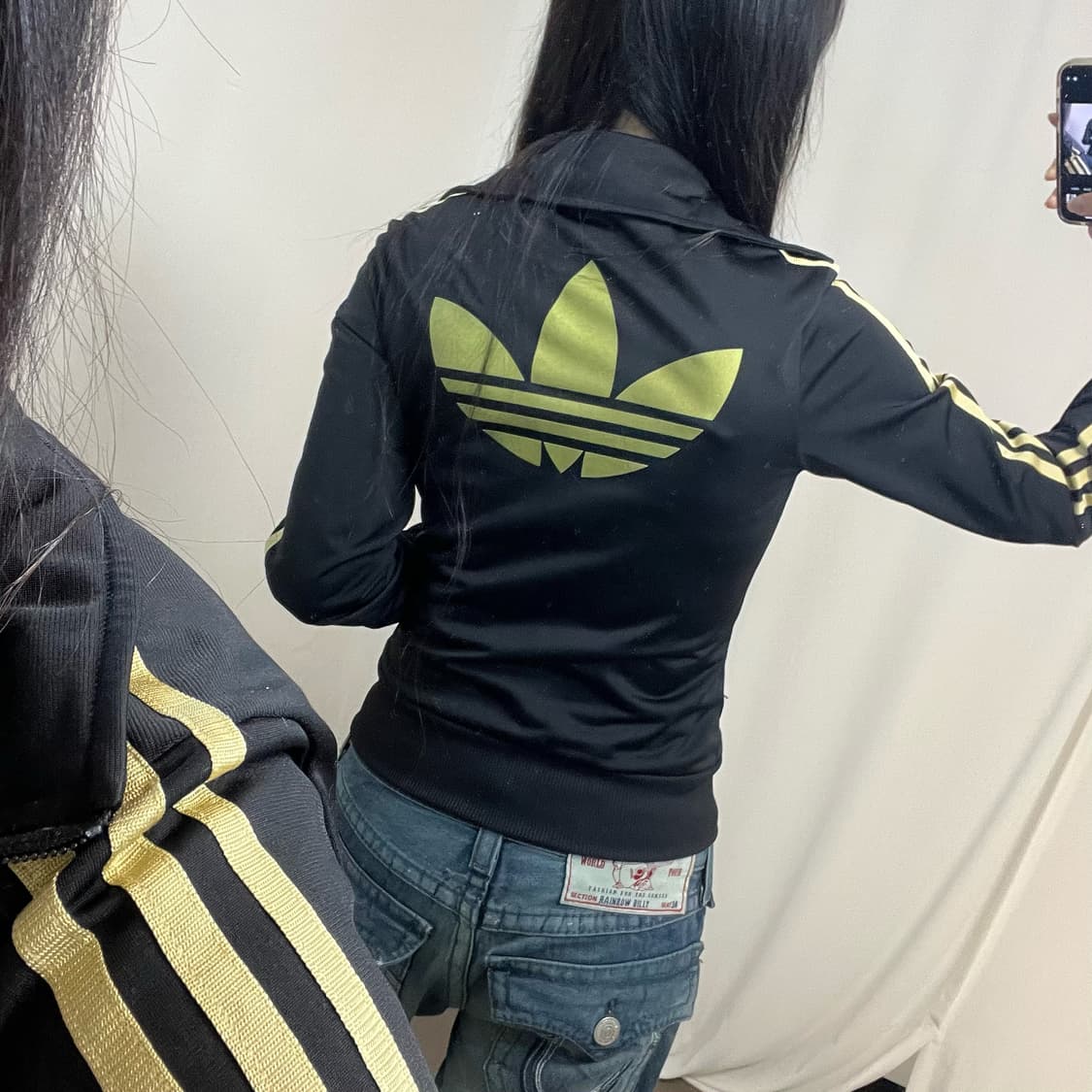 Adidas black gold Firebird jersey 상품이미지3