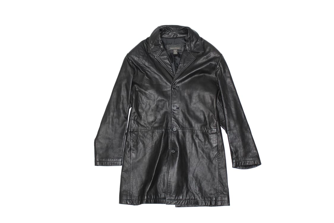 1990s 바나나리퍼블릭 카우레더 코트 상품이미지1