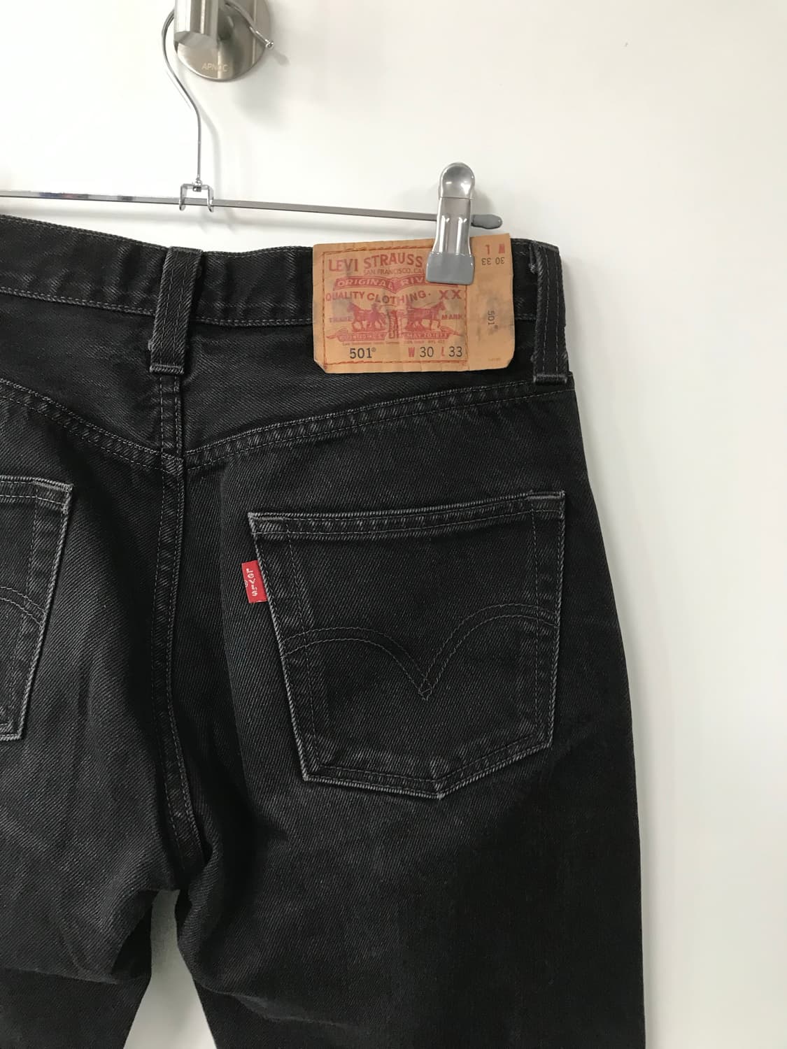 리바이스 501XX 블랙 데님 팬츠 상품이미지4