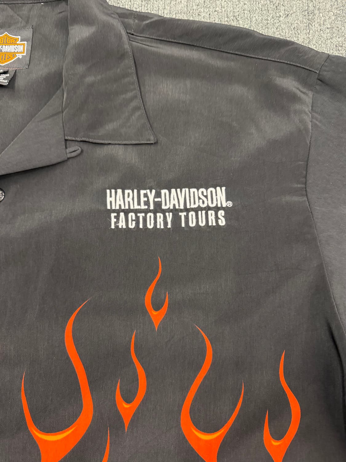 M) 할리데이비슨 빈티지 플레임 그래픽 반팔셔츠 상품이미지4