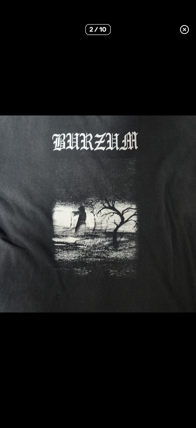 [XL] 10s 버줌 Burzum Aske 빈티지 밴드티 상품이미지2