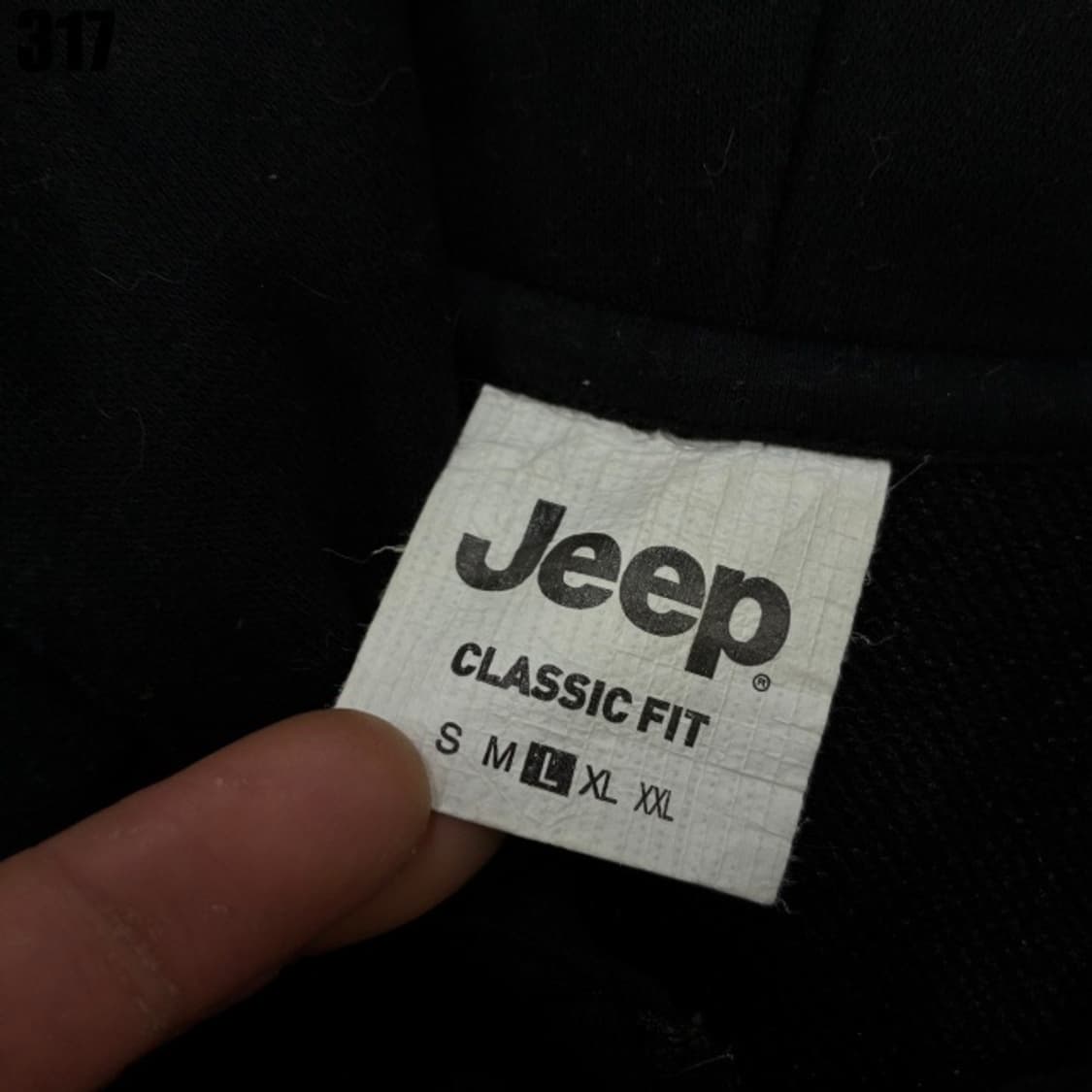 Jeep 블랙 후드집업 상품이미지2