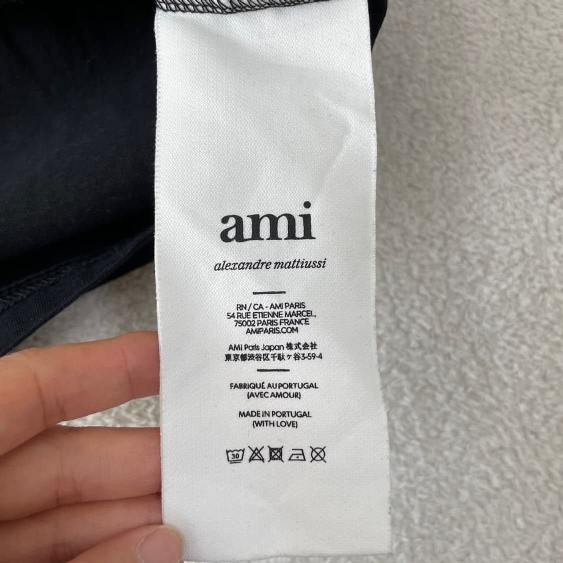 S 아미 드 꾀흐 블랙 반팔티 상품이미지6