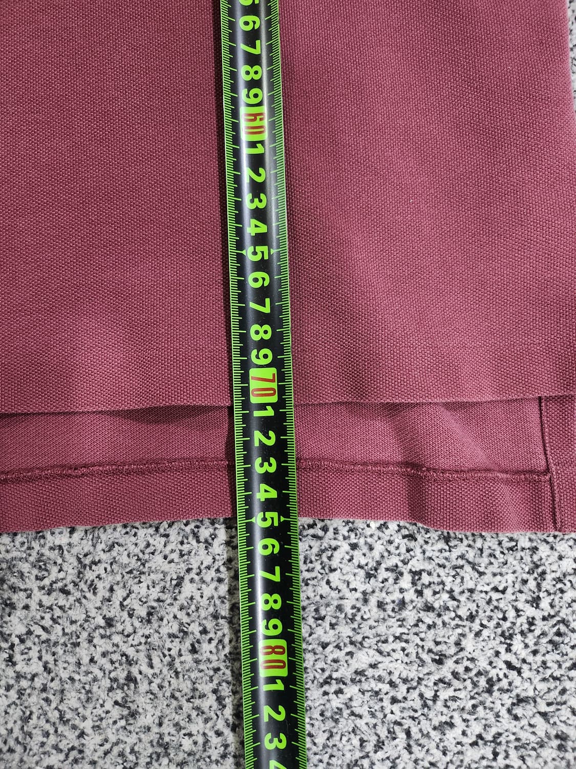 버건디 컬러 빅포니 폴로 긴팔 카라티  상품이미지7