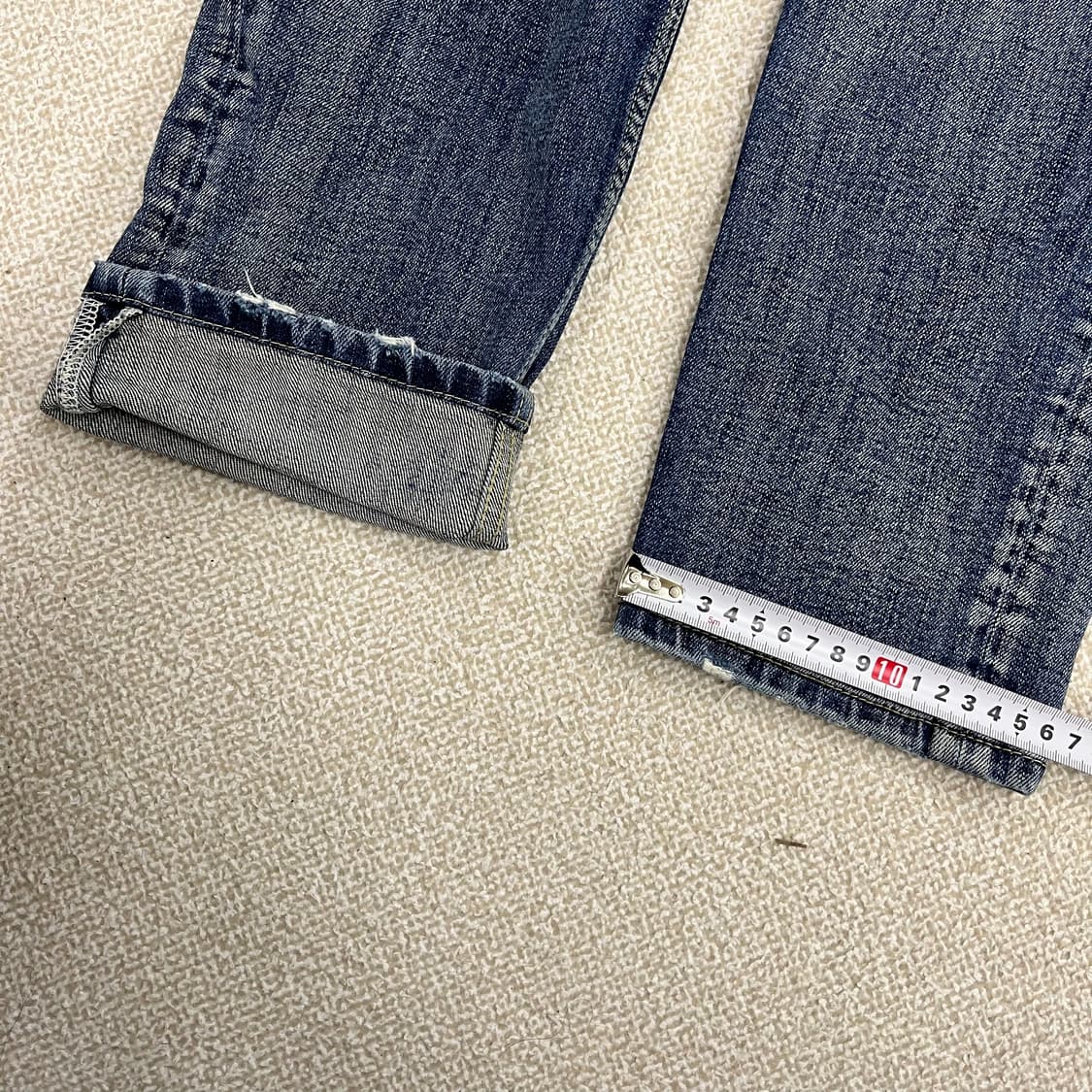 [30] 모드나인 펑크타운 크롭핏 데님 청바지 0105M1 상품이미지9