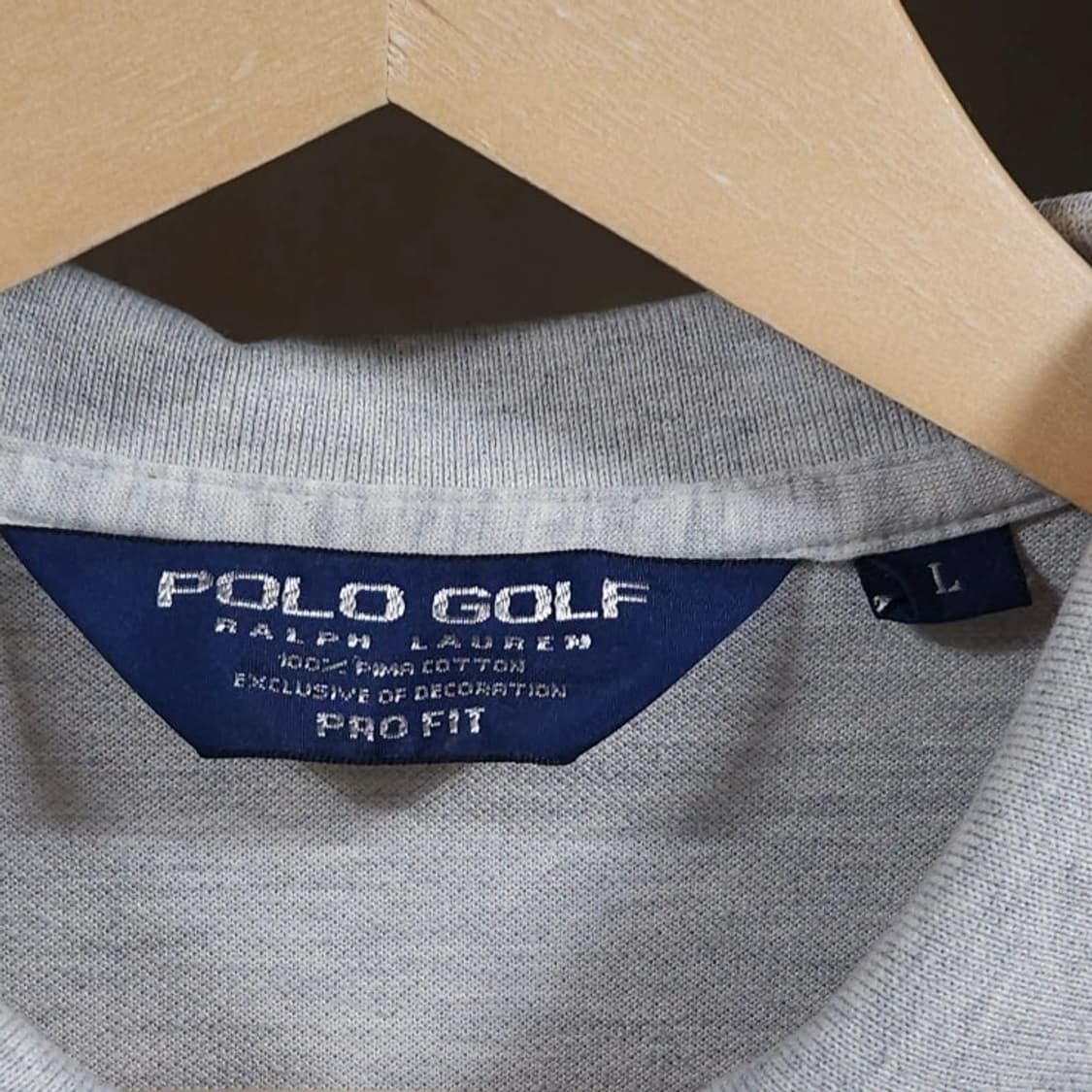 105 POLO 폴로 랄프로렌 그레이 긴팔 카라티 프로핏 상품이미지3