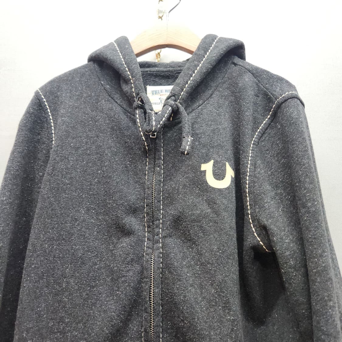 트루릴리전 시그시처 로고 스트치 디테일 후드집업 M(M) 상품이미지2