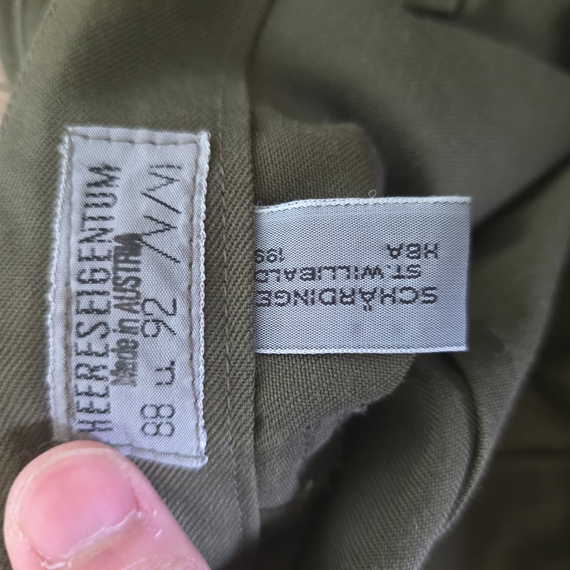 오스트리아군 kaz 퍼티그 팬츠 상품이미지2