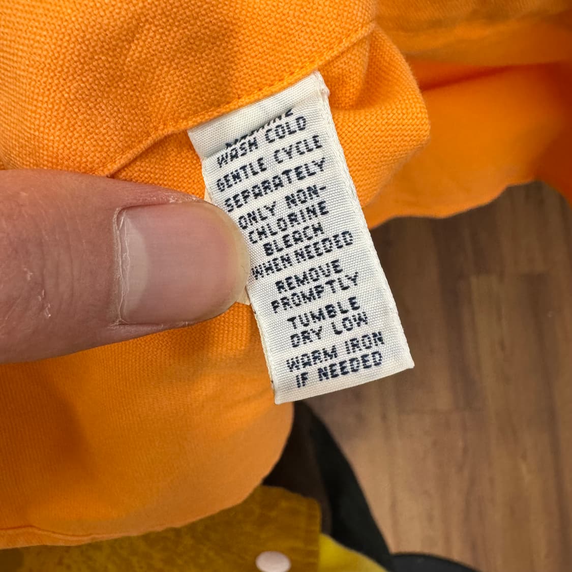 폴로 랄프로렌 솔리드 긴팔 셔츠 그린 포니 포인트 오렌지 상품이미지7