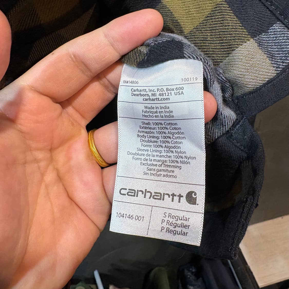 [S] CARHARTT 칼하트 워크 셔츠 자켓 상품이미지6