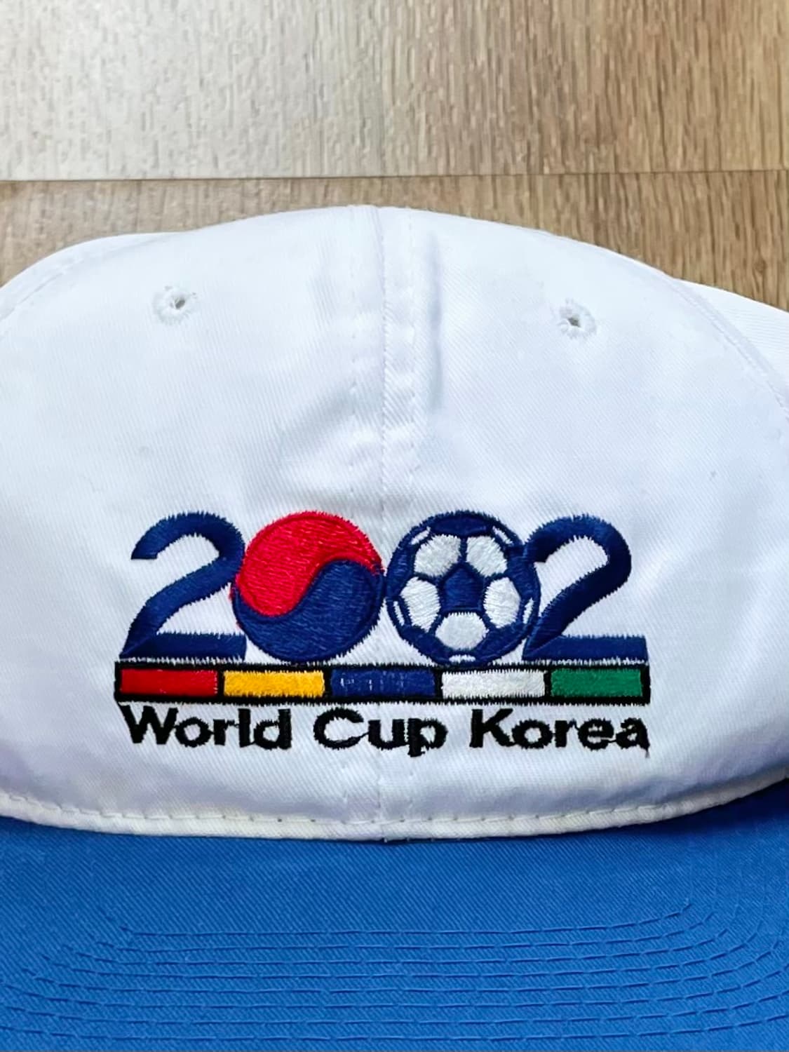 국내 유일 2002 한일월드컵 자수로고 빈티지 투톤 볼캡 모자 상품이미지2