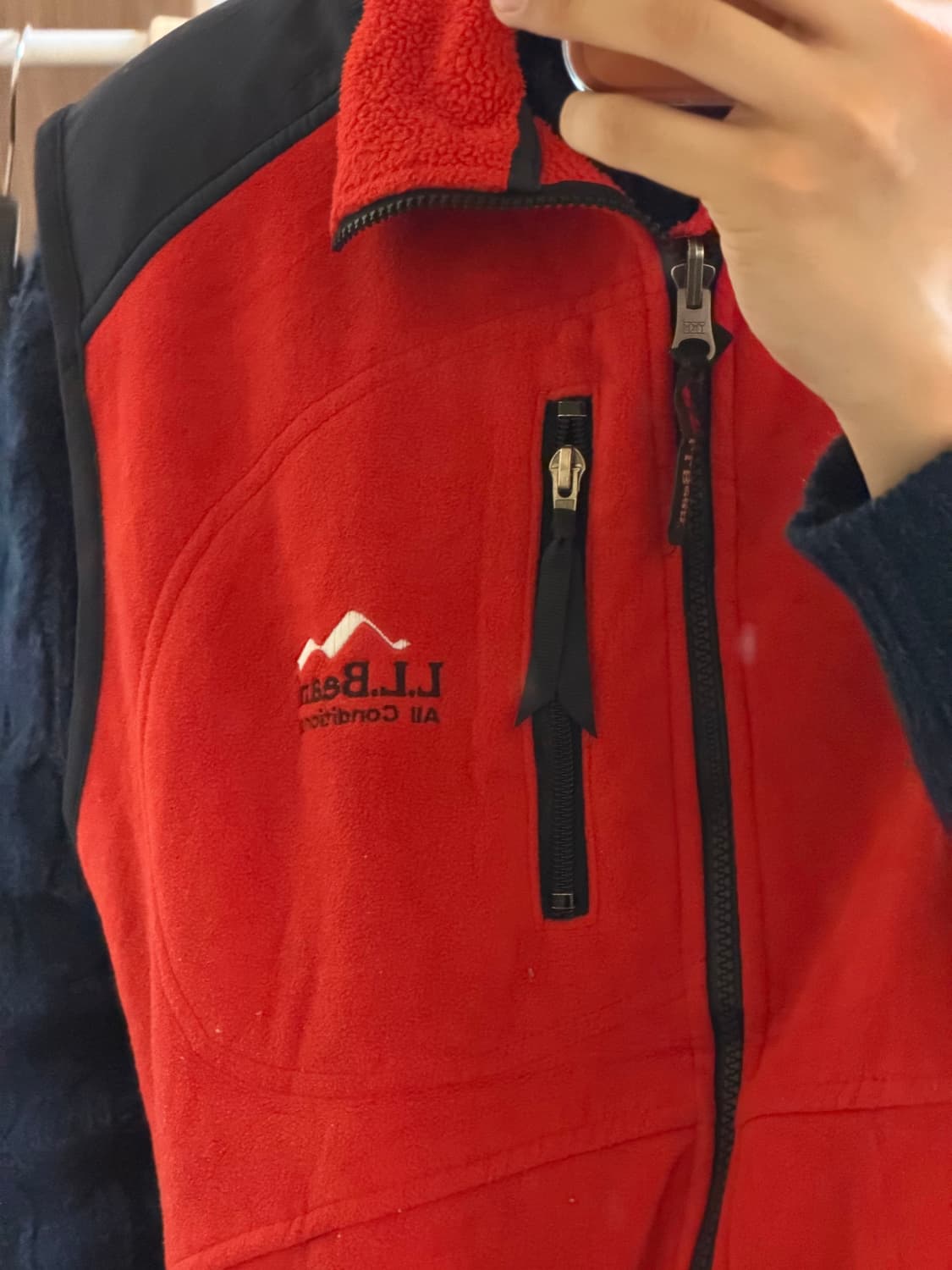 90s 엘엘빈 USA 플리스 베스트 상품이미지3