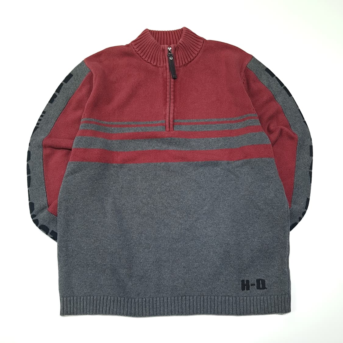 CL174 L 할리데이비슨 코튼 하프집업 니트 상품이미지1