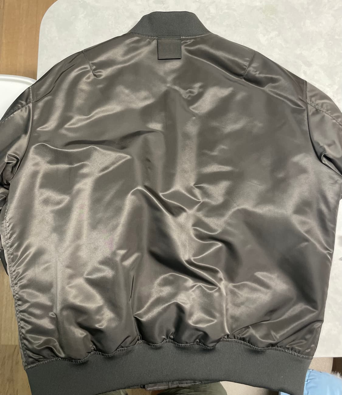 유니클로 질샌더 콜라보 +J MA-1 다크그레이 2XL 상품이미지3