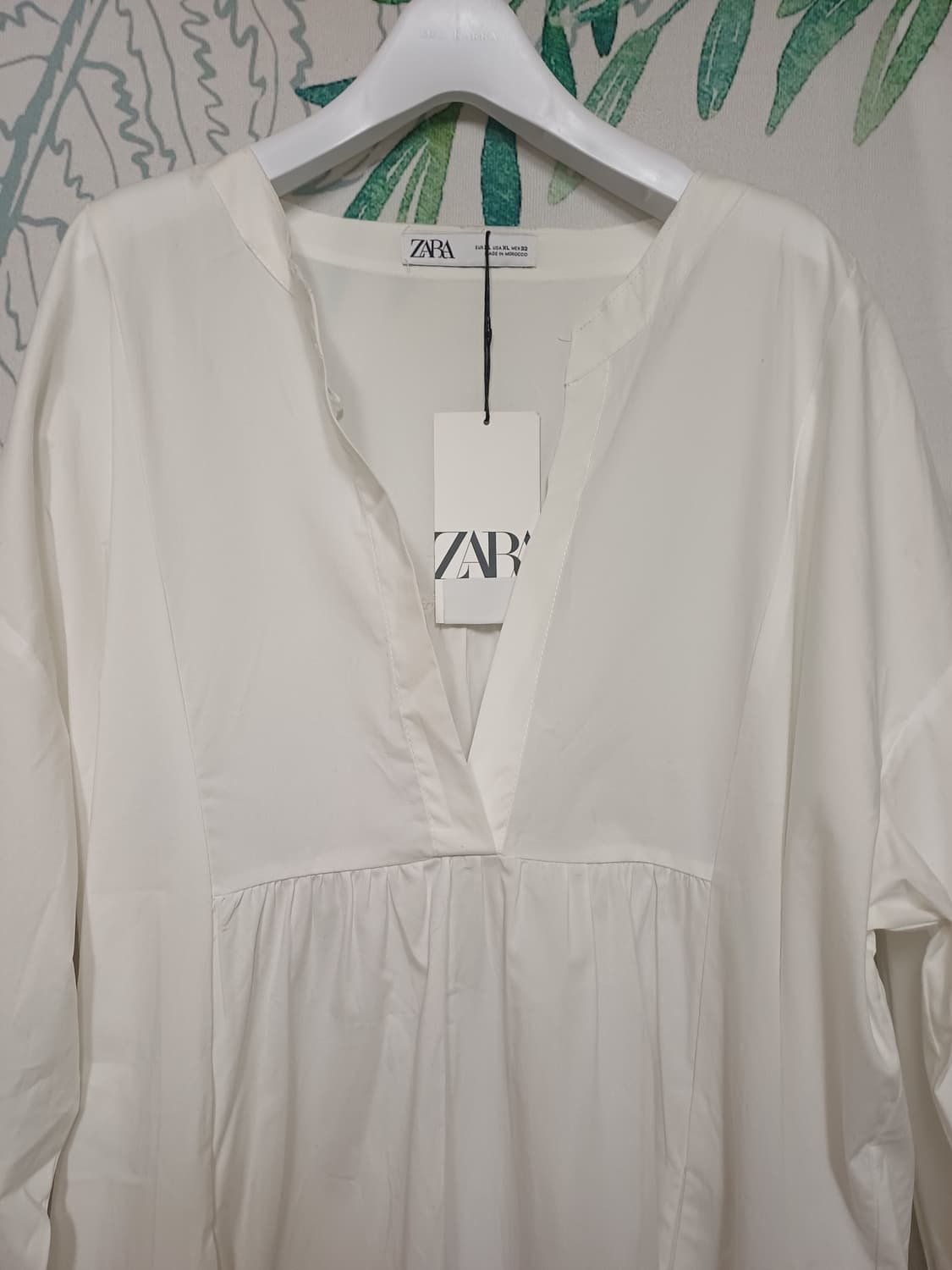 자라 화이트 셔츠 롱 원피스 xl 상품이미지2