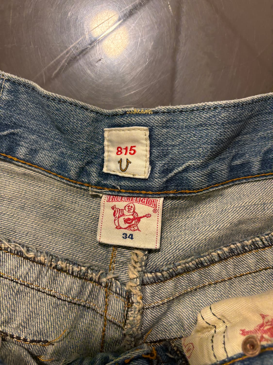 트루릴리전 빈티지 패치 데님팬츠 상품이미지4