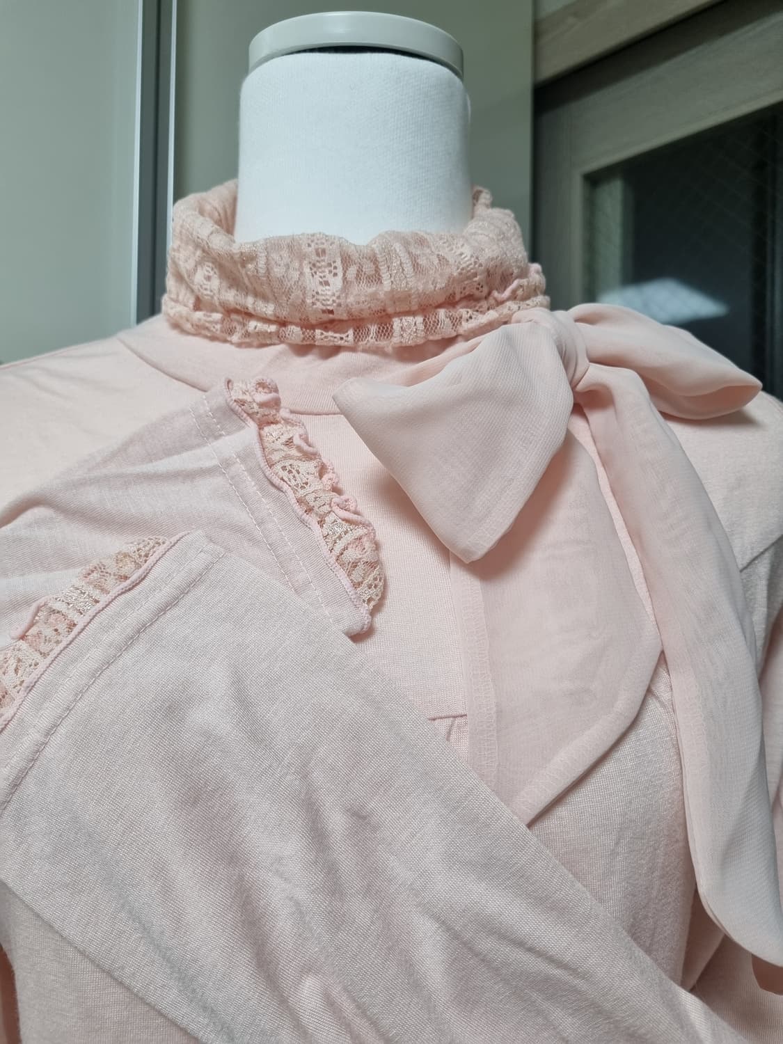 딸기우유 리본 레이스 목폴라티 엑시즈팜 리즈리사 양산형 히메갸루 상품이미지5