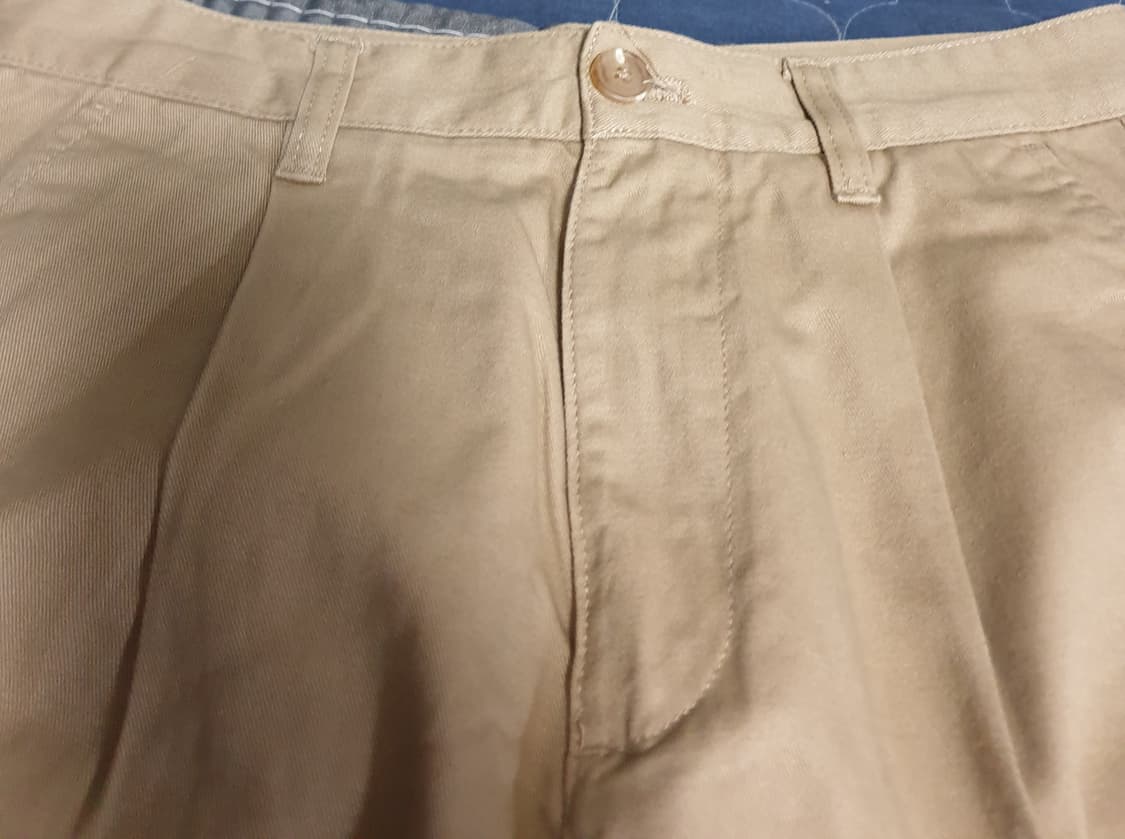 무신사스탠다드 레귤러 원턱 치노팬츠 베이지 (26) 상품이미지2