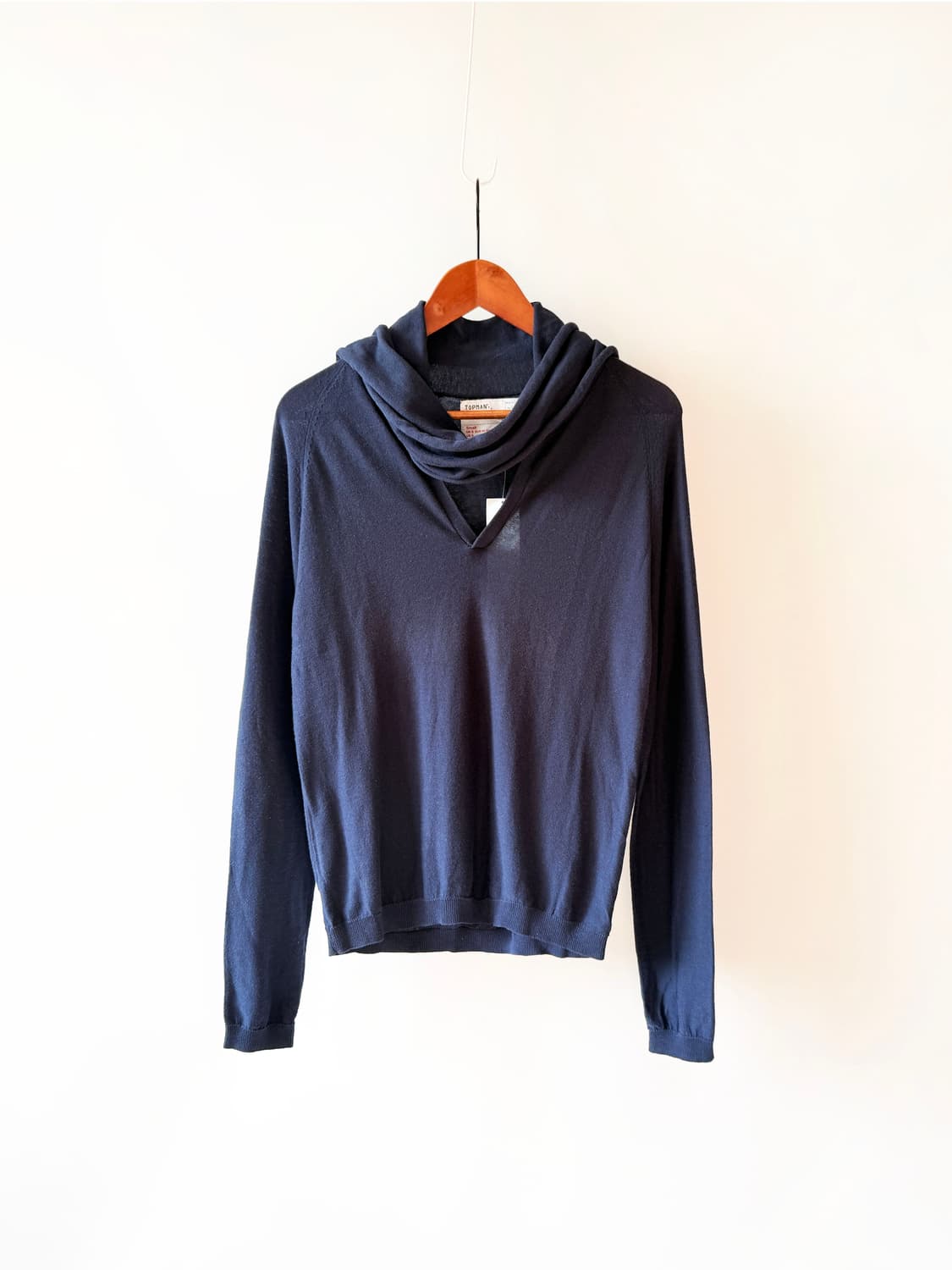 Topman 20s 데드스탁 탑맨 코튼 머플러 브이넥 니트 상품이미지2