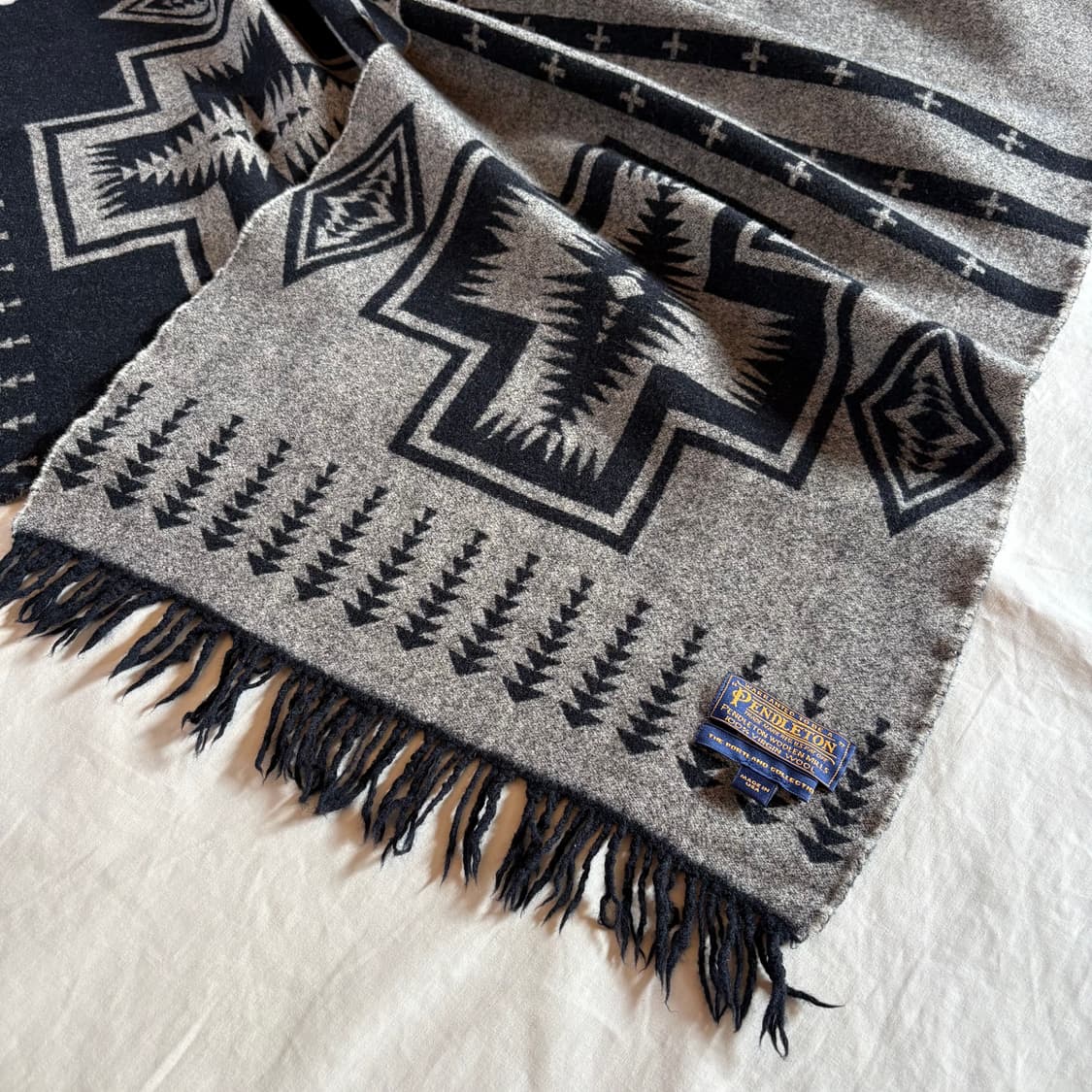 USA PENDLETON 치마요 나바호 리버서블 버진울 머플러 상품이미지7