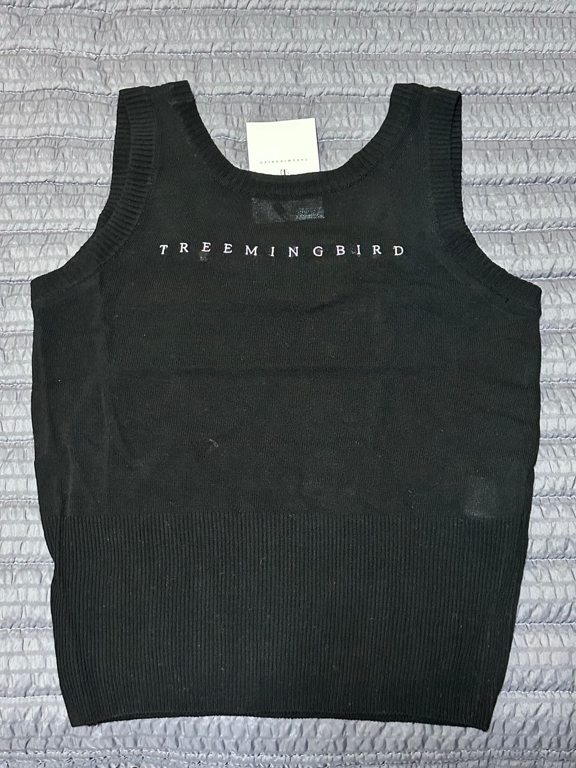 트리밍버드 logo knit sleeveless 슬리브리스 상품이미지1