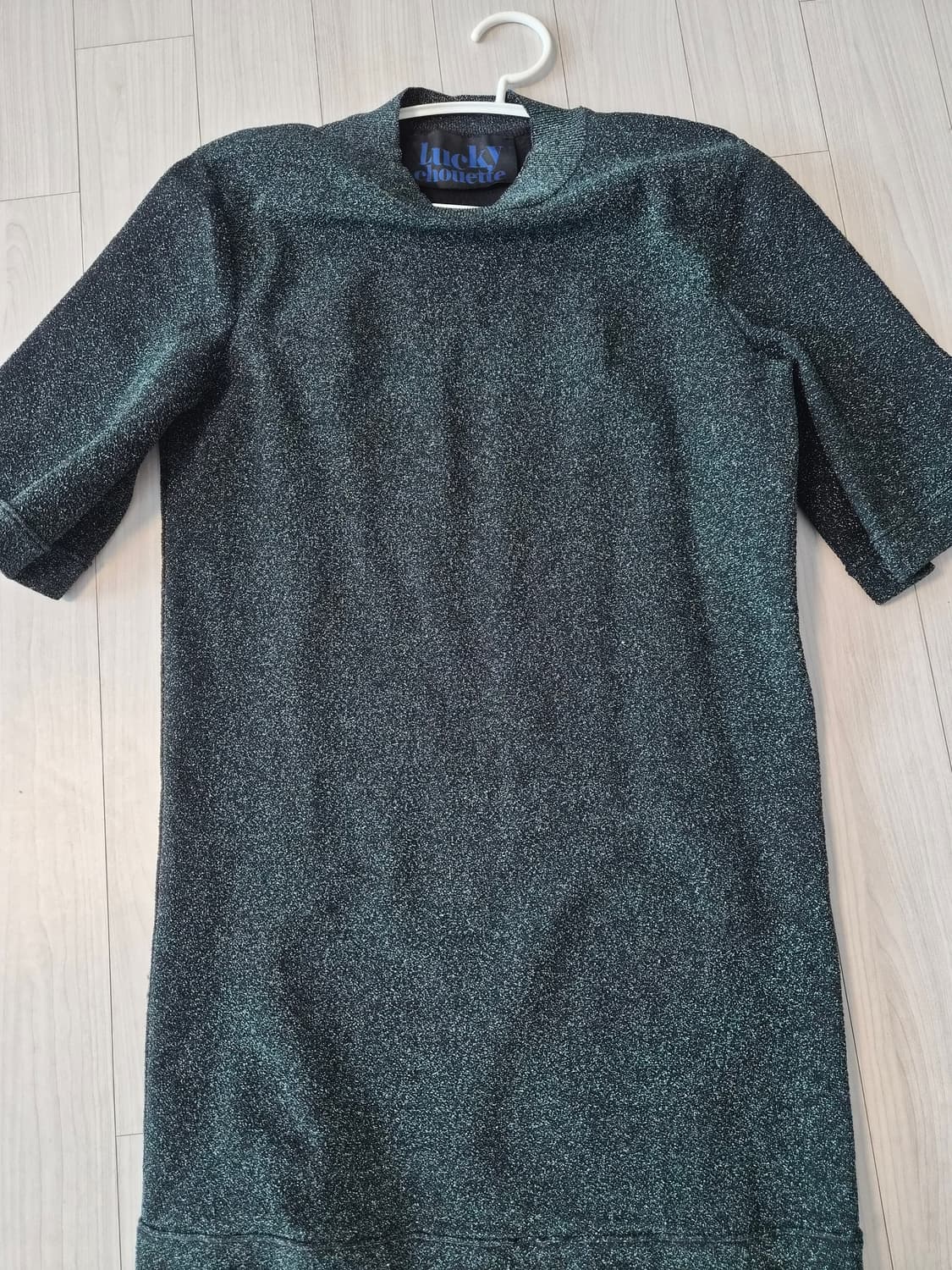 [럭키슈에뜨] 영롱한 글리터 니트 미니 원피스 판매합니다 상품이미지3