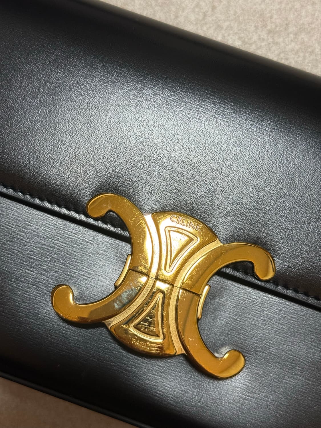 셀린느 클로드 숄더 블랙 상품이미지4